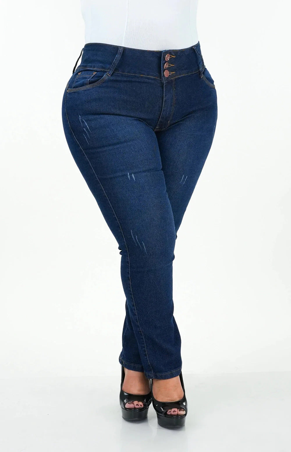 Calça Jeans Feminina - Reta Chapa Barriga