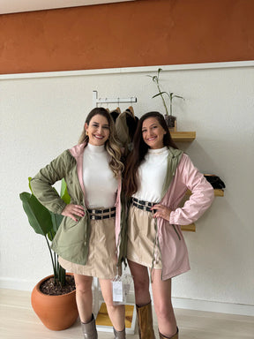 Parka Dupla Face Feminina