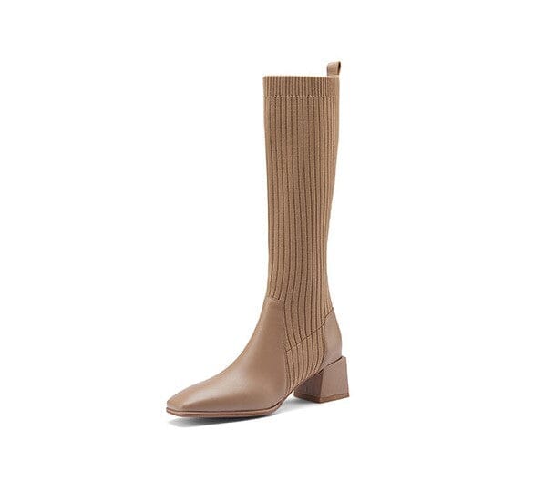 Bota meia feminina cano longo Cecília