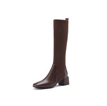 Bota meia feminina cano longo Cecília