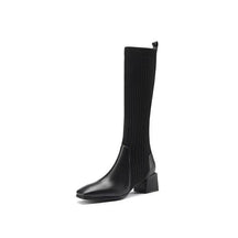 Bota meia feminina cano longo Cecília