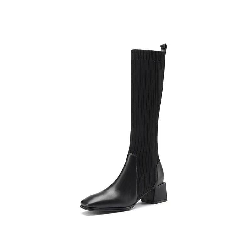 Bota meia feminina cano longo Cecília