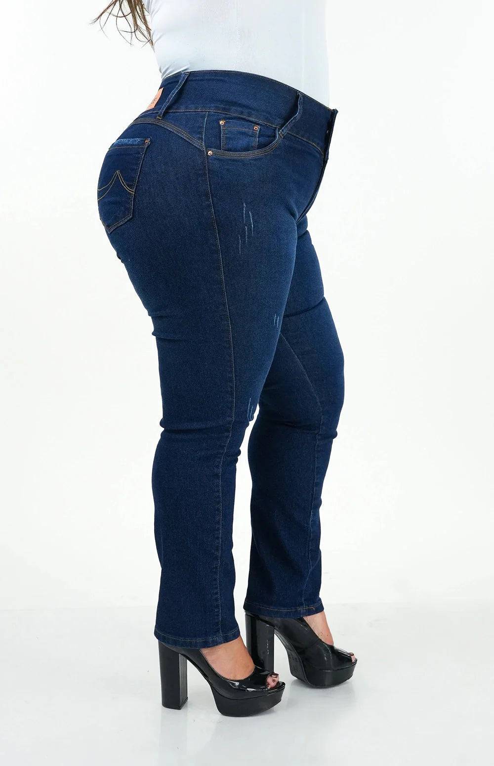 Calça Jeans Feminina - Reta Chapa Barriga