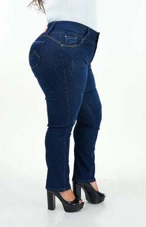 Calça Jeans Feminina - Reta Chapa Barriga