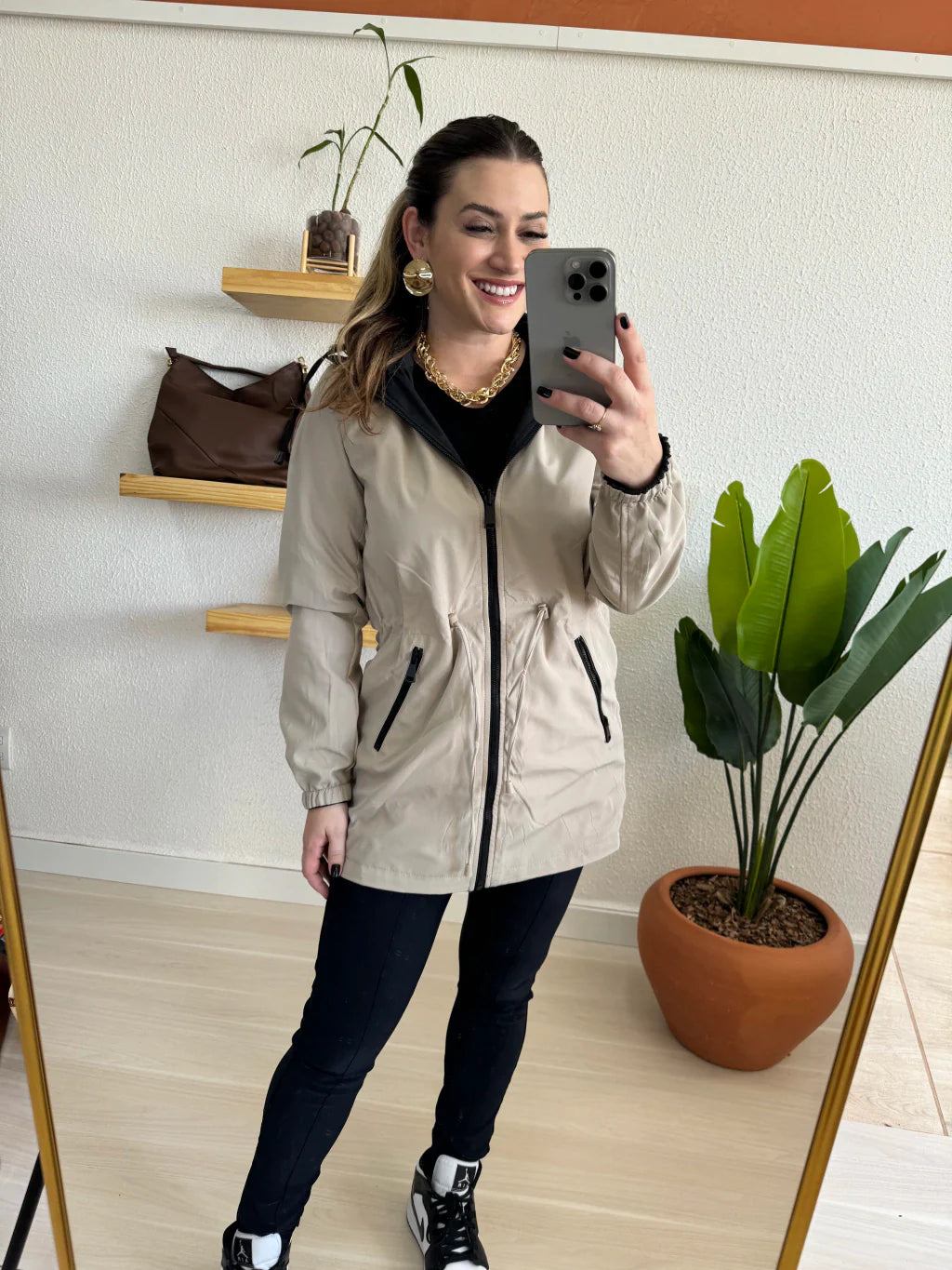 Parka Dupla Face Feminina