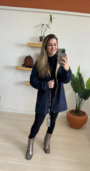 Parka Dupla Face Feminina